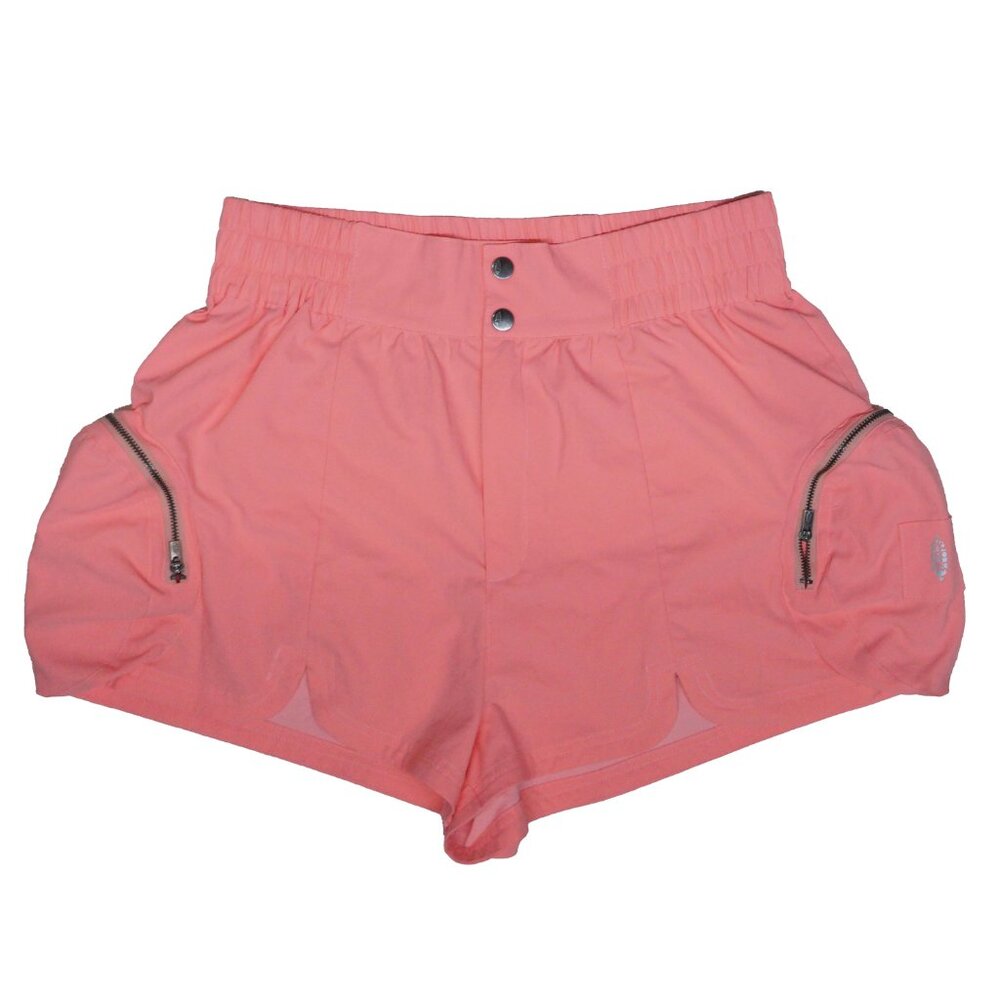 Free People Pink  Peach Salmon Movement Active wear Cargo Shorts Size M